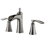 Miseno Ukiah 1.2 GPM Widespread Bathroom Faucet Brushed Nickel