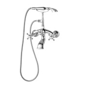 Miseno Juniper Wall Mounted Clawfoot Tub Filler - Includes Hand Shower Polished Chrome