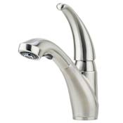 Miseno PureSteel 1.8 GPM Pull-Out Kitchen Faucet with T304 Stainless Steel Construction Brushed Stainless