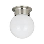 Miseno 6" Wide Flush Mount Globe Ceiling Fixture Brushed Nickel
