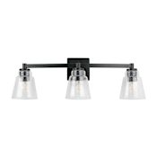 Miseno 3 Light 27" Wide Vanity Light Matte Black
