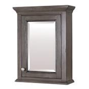 Miseno Tatianna 22" x 28" Framed Single Door Medicine Cabinet with Soft Close Hinges Distressed Grey