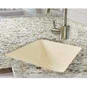 Miseno 16" Single Basin Undermount Cast Iron Kitchen Sink Biscuit