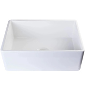 Miseno 24-1/4" Farmhouse Single Basin Porcelain Kitchen Sink White