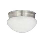 Miseno 1 Light 8" Wide Flush Mount Bowl Ceiling Fixture Brushed Nickel