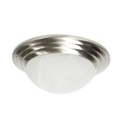 Miseno 3 Light 16" Wide Flush Mount Bowl Ceiling Fixture Brushed Nickel
