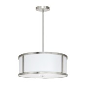Miseno 3 Light 20" Wide Mini Pendant with Acrylic Shade Brushed Nickel