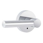 Miseno Elkton Round Rod Privacy Door Lever Set Polished Chrome