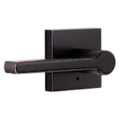 Miseno Lorton Flat Bar Privacy Door Lever Set Oil Rubbed Bronze