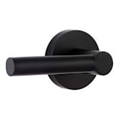Miseno Elkton Round Rod Passage Door Lever Set Matte Black