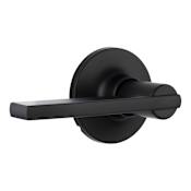 Miseno Hazel Flat Bar Passage Door Lever Set Matte Black