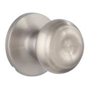 Miseno Druid Ridged Ball Passage Door Knob Set Satin Nickel