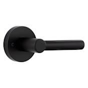 Miseno Elkton Round Rod Non-Turning One-Sided Door Lever Matte Black