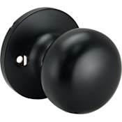 Miseno Porter Flat Ball Non-Turning One-Sided Door Knob Matte Black