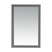 Miseno Americana 24" W x 30" H Traditional Rectangular Wood Framed Bathroom Wall Mirror Grey