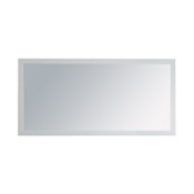 Miseno Americana 60" W x 30" H Traditional Rectangular Wood Framed Bathroom Wall Mirror White