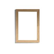 Miseno Sterling 24" W x 30" H Rectangular Wood Framed Bathroom Wall Mirror California White Oak