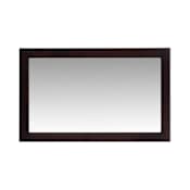 Miseno Sterling 48" W x 30" H Rectangular Wood Framed Bathroom Wall Mirror Espresso