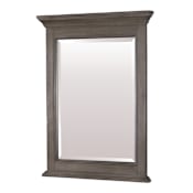 Miseno Tatianna 24" W x 32" H Transitional Rectangular Framed Bathroom Wall Mirror Distressed Grey