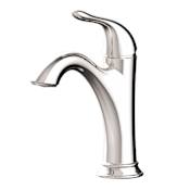 Miseno Bella 1.2 GPM Single Hole Bathroom Faucet with Pop-Up Drain Assembly Brushed Nickel