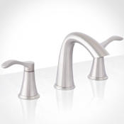 Miseno Bella 1.2 GPM Widespread Bathroom Faucet with Pop-Up Drain Assembly Brushed Nickel