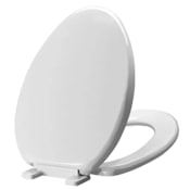 Miseno Universal Slow Close Elongated Toilet Seat and Lid Bright White