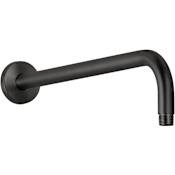 Miseno 16-5/16" Wall Mounted Shower Arm and Flange Flat Black
