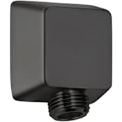 Miseno Square Wall Supply Elbow Flat Black