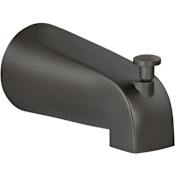 Miseno Slip-Fit Tub Spout with Integrated Shower Diverter Flat Black