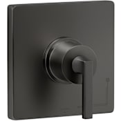 Miseno Elysa Pressure Balanced Valve Trim Only with Single Handle - Less Rough In Flat Black