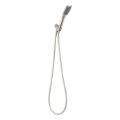 Miseno Elysa 1.8 GPM Single Function Hand Shower Package - Includes Hose and Hand Shower Holder Brushed Nickel