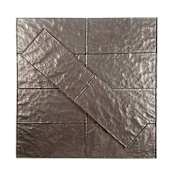 Miseno Metallics - 3" x 6" Rectangle Wall Tile - Glossy Visual Taupe