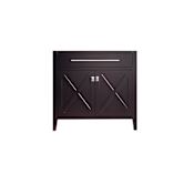 Miseno Wimbledon 36" Single Free Standing Vanity Cabinet - Less Vanity Top Brown