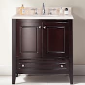 Miseno Birra 32" Free Standing Vanity with Vanity Top and Undermount Sink Brown