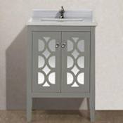 Miseno Mare 24" Free Standing Vanity with Vanity Top and Undermount Sink Gray