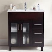 Miseno Nuovo 32" Free Standing Vanity with Vanity Top and Undermount Sink Brown