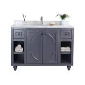 Miseno Spazio 48" Free Standing Vanity with Vanity Top and Undermount Sink Gray