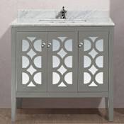 Miseno Mare 36" Free Standing Vanity with Vanity Top and Undermount Sink Gray