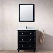 Miseno Orbita 30" Free Standing Vanity with Vanity Top and Undermount Sink Espresso