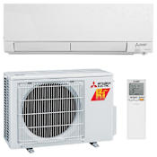 Mitsubishi M Series 9K BTU Cooling / 14K BTU Heating 32.2 SEER2 One Zone Wall Mount Mini Split Package N/A