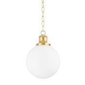 Mitzi Beverly 10" Wide Pendant Aged Brass