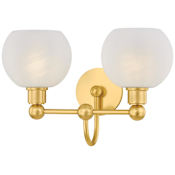 Mitzi Jerica 2 Light 16" Wide Vanity Light Aged Brass