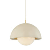 Mitzi Jolene 19" Wide Suspension Pendant Aged Brass / Textured Bisque