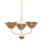 Mitzi Kehlani 3 Light 24" Wide Chandelier Aged Brass