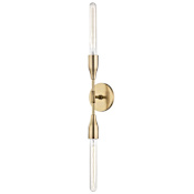 Mitzi Tara 2 Light 4-3/4" Wide Wall Sconce - ADA Compliant Aged Brass