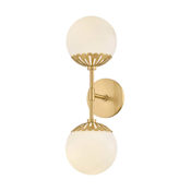 Mitzi Paige 2 Light 19" Tall Wall Sconce Aged Brass