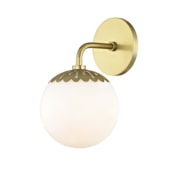 Mitzi Paige Single Light 6" Wide Bathroom Sconce Aged Brass