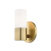 Mitzi Lola Single Light 6-3/4" Tall LED Wall Sconce - ADA Compliant Aged Brass