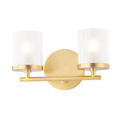 Mitzi Ryan 2 Light 10-1/2" Wide Vanity Light Aged Brass