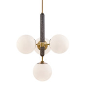 Mitzi Brielle 4 Light 21" Wide Pendant Aged Brass